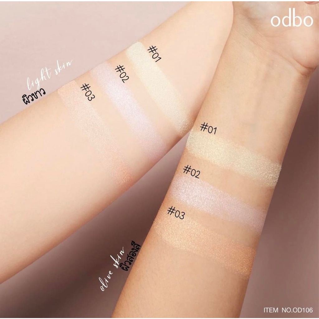 Phấn bắt sáng Odbo Vivid Baked Highlighter OD106