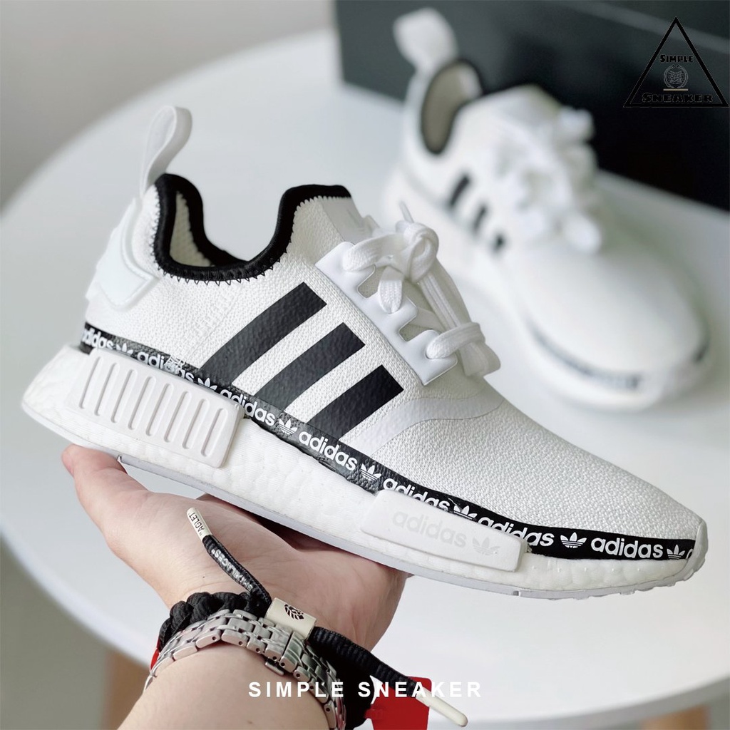 Giày Adidas NMD Auth Hàng Chính HãngGiày Sneaker Thể Thao Adidas NMD R1 Cloud White [FV7306] - Simple Sneaker