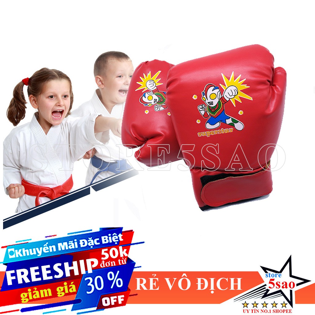 🎁 Găng tay đấm bốc trẻ em giá rẻ ⚡FREESHIP⚡ Găng tay boxing trẻ em tập võ