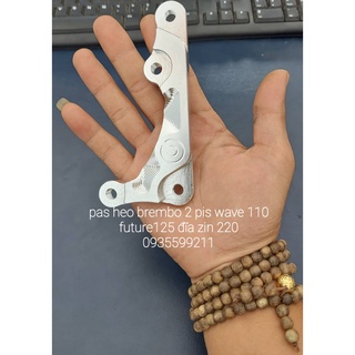 Pas heo nhôm cnc heo 2 pis đĩa 220mm xe wave 110 future
