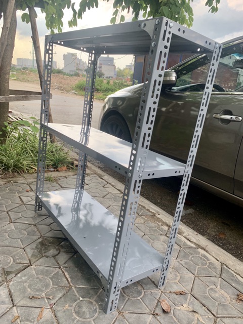 Kệ sắt v lỗ 4 tầng D60 x R30 x C120