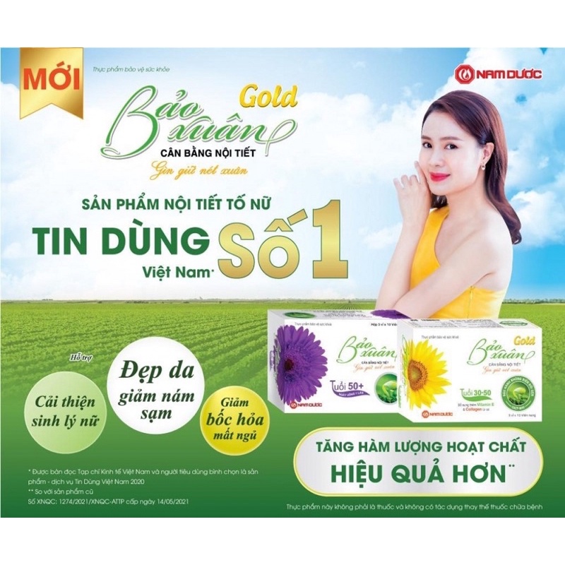 ✅ Bảo Xuân Gold và Bảo Xuân Tím - Tăng cường nội tiết tố nữ, gìn giữ nét xuân