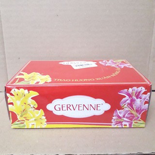 Khăn giấy lụa gervenne hộp 70 tờ 2 lớp - giấy lụa khăn ăn mềm