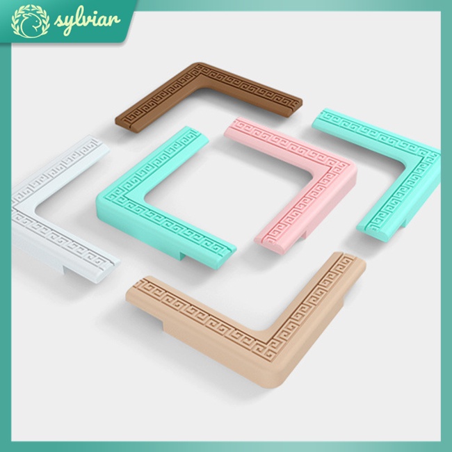 Set 8 miếng bọc góc cửa sổ kính cường lực bằng hợp kim nhôm chống va chạm