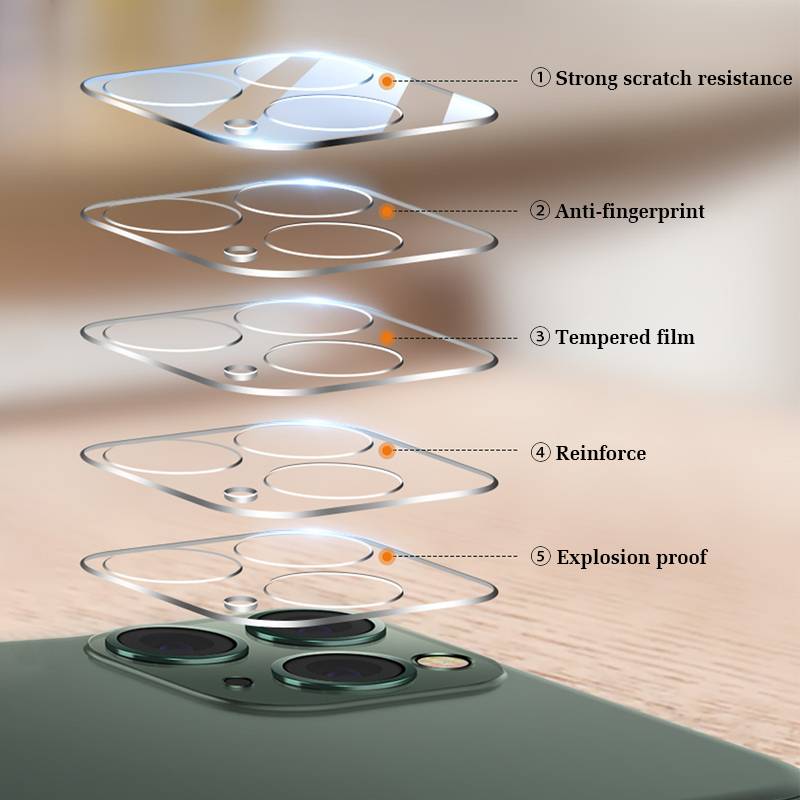 Kính cường lực bảo vệ camera dành cho iPhone 6 7 8 11 12 pro max 12 mini 5.4 6.1 6.7 inch 2020 x xs max 11pro 12pro max