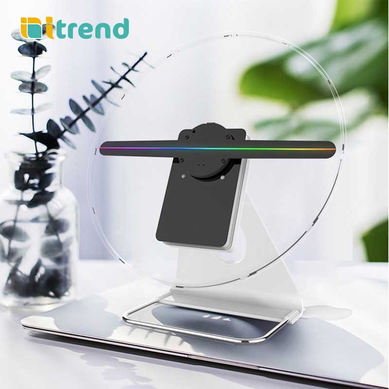 Quạt đèn led tạo hình 3D Hologram để bàn AD30 đỉnh cao của quảng cáo | Hiển thị hình ảnh 3D độc đáo