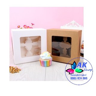 SET 10 HỘP GIẤY CUPCAKE 4BÁNH / 2111.010