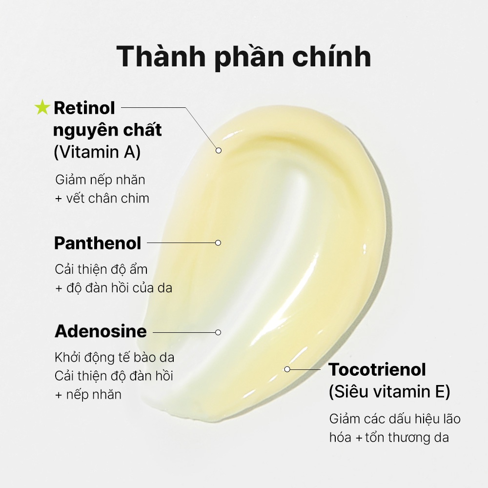 Kem dưỡng và dầu dưỡng COSRX Retinol 0.1% 20ml ngăn ngừa loại bỏ nếp nhăn chống lão hóa làm sáng da