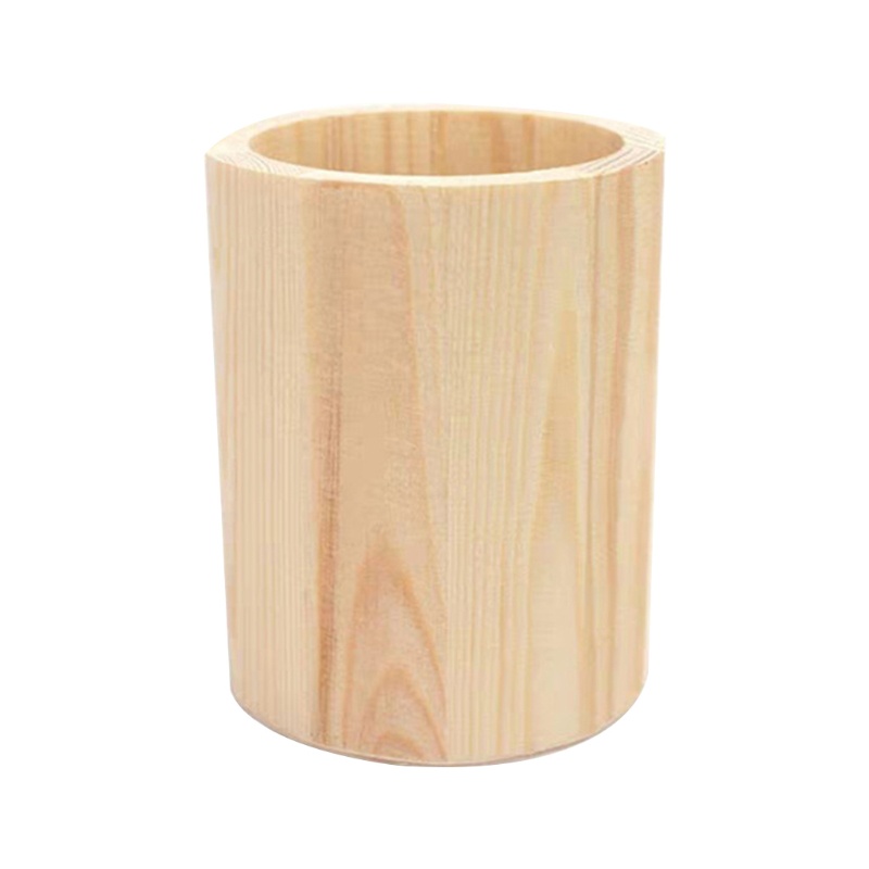 Hộp đựng bút bằng gỗ hình lục giác/ tròn/ vuông tiện dụng
