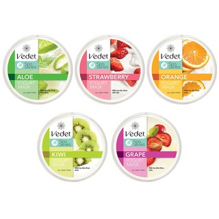 Mặt Nạ Sữa Chua Trái Cây VEDETTE Dạng Hũ Yogurt Cream Mask 120ml