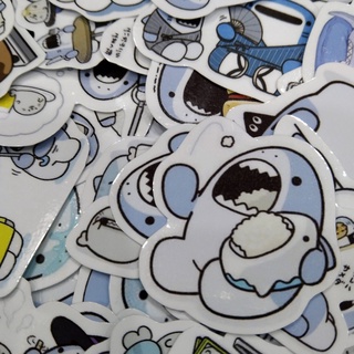 Sticker/ Hình dán cá Mập Nhật Bản (Combo 60 stickers)