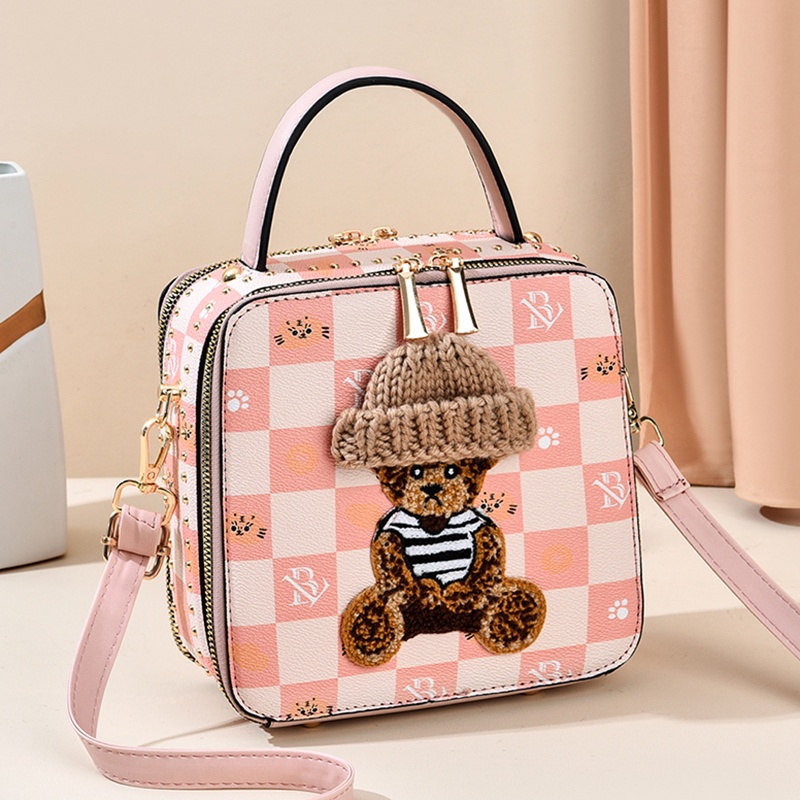 Túi Đeo Chéo Hình Vuông Cỡ Lớn Phong Cách Phương Tây Thời Trang Sang Trọng Chất Lượng Cao Cho Nữ