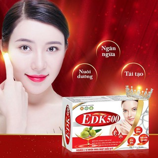 EDK 500 date 27 vitamin E đỏ giúp chống lão hóa làm đẹp da nguyên liệu nhập từ Mỹ