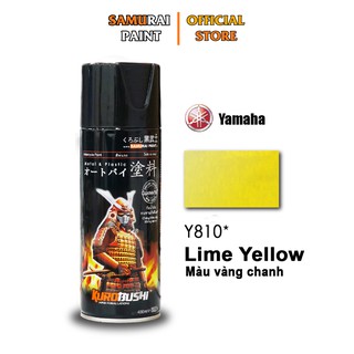 Combo Sơn Samurai Màu Vàng Chanh Chính Hãng (Y810 - UCH210 - 102 - K1K - P800)