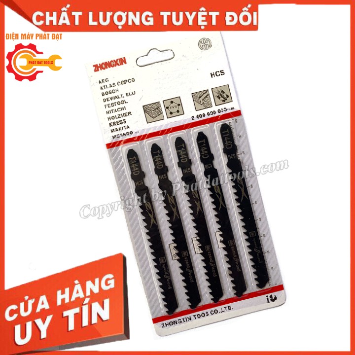 Bộ 5 lưỡi cưa sọc-cưa lọng T144D HCS