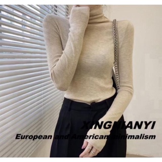 [Mã 2611THTRANG100K hoàn 10% xu đơn 99K] ( Ảnh thật ) A1011 Áo len cổ lọ tăm mịn ".