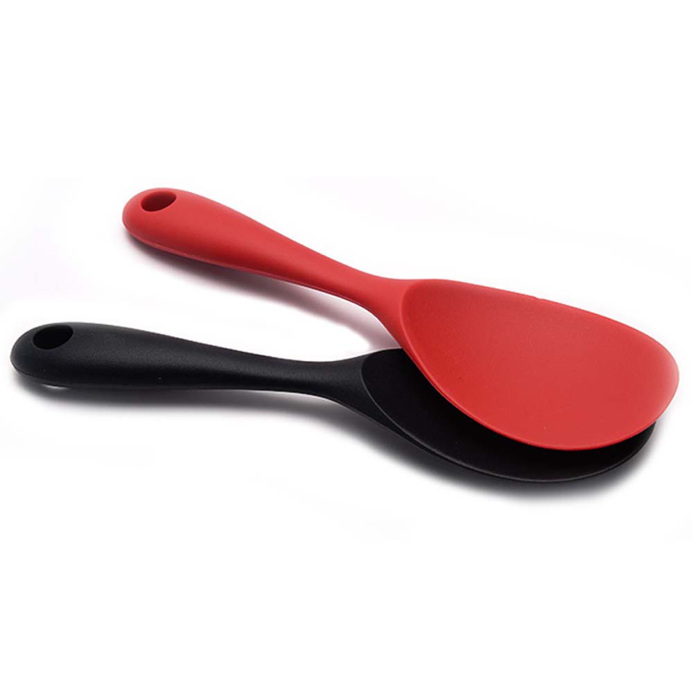 Muỗng xới cơm bằng silicone chịu nhiệt chống dính thân thiện với môi trường nhiều màu lựa chọn