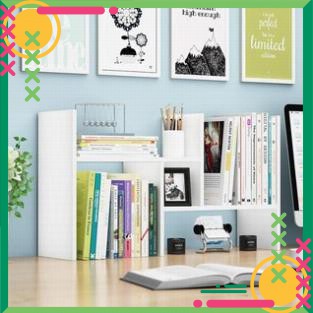 💕Siêu Đẹp💕 Kệ Sách Mini, Giá Để Sách, Tài Liệu Văn Phòng Trên Bàn Làm Việc Bằng Gỗ, Trang Trí Bàn Làm Việc