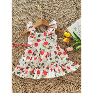 Váy hoa bé gái Cotton A02