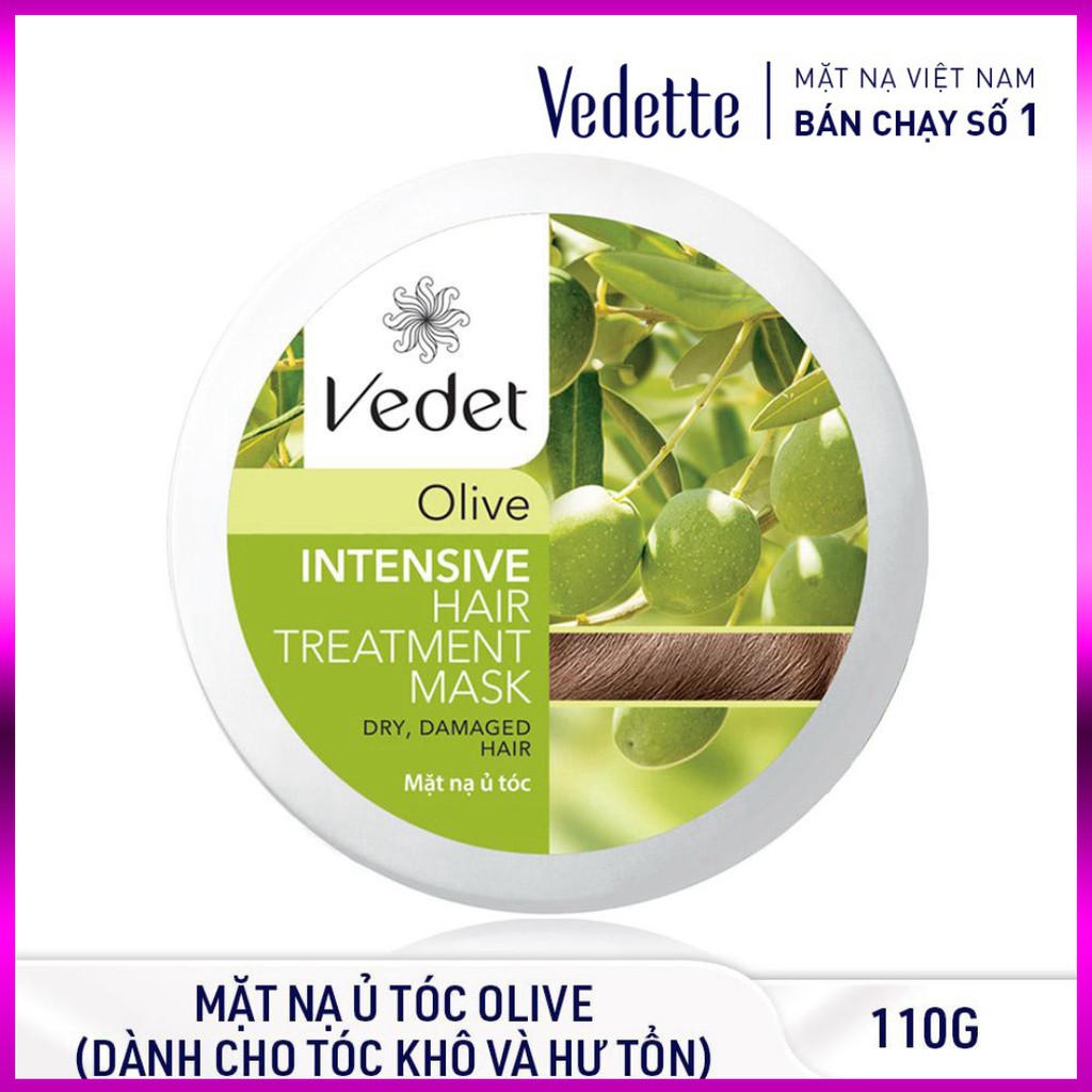 Mặt Nạ Ủ Tóc Olive 110g VEDETTE - PHỤC HỒI DÀNH CHO TÓC KHÔ & HƯ TỔN - TPMA2600