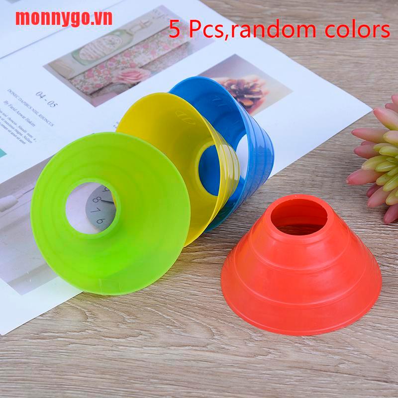 [monnygo]5 Pcs Cones Discs Soccer Football Training Sports Entertainment Ac