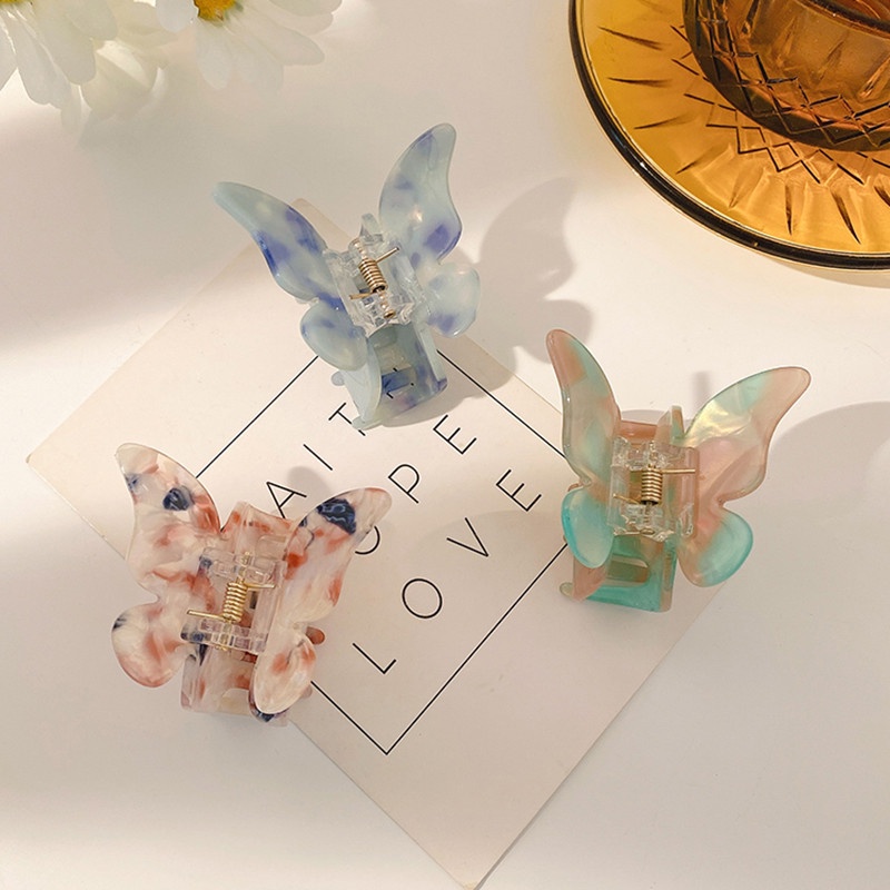 Kẹp Tóc Hình Bướm Chất Liệu Cao Cấp Kiểu Pháp Cổ Điển Thanh Lịch Sang Trọng Phụ Kiện Tóc Nữ