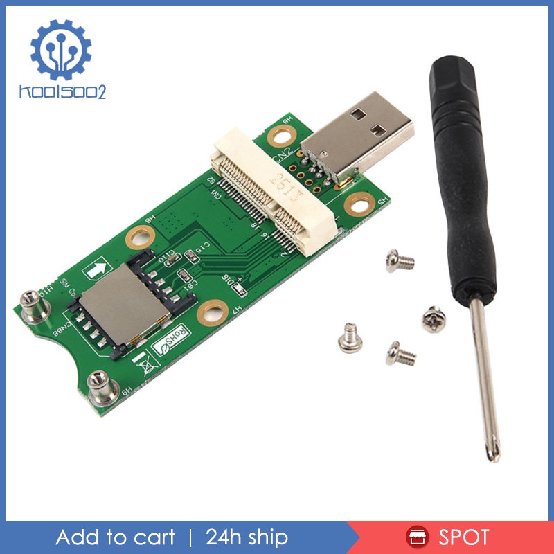 -E to USB2.0 Adapter Test 3G/4G WWAN Module with SIM Card Slot