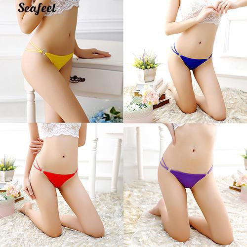 Quần lót dây đính khoen kim loại gợi cảm cho nữ