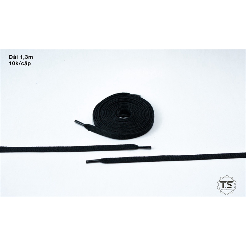 Dây giày Thể Thao Snaker Jordan 1 Low,Nike AF1, Đen Chính Hãng - Dài 130 cm