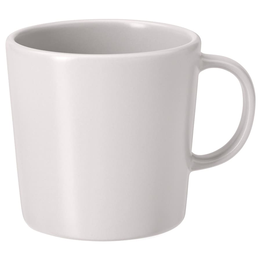 Cốc, ly gốm sứ tráng men đá có tay cầm Dinera IKEA 300ml