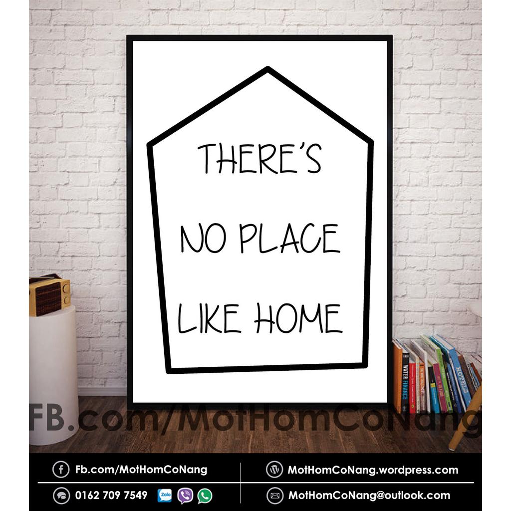 Tranh gỗ NO PLACE LIKE HOME