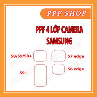 Dán camera ppf 4 lớp chống va đập cho samsung s8/9 s8+/s9+ s6/s7 edge