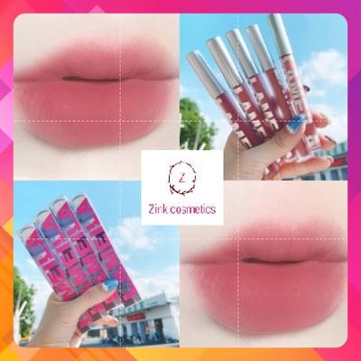 Son Kem Bóng Nhung Mịn Tint Lì Lameila  Velvet Lip Glaze Dưỡng Ẩm Chống Thấm Nước