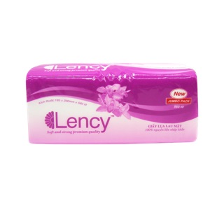 Giấy Lụa Lau Mặt LENCY 560 tờ