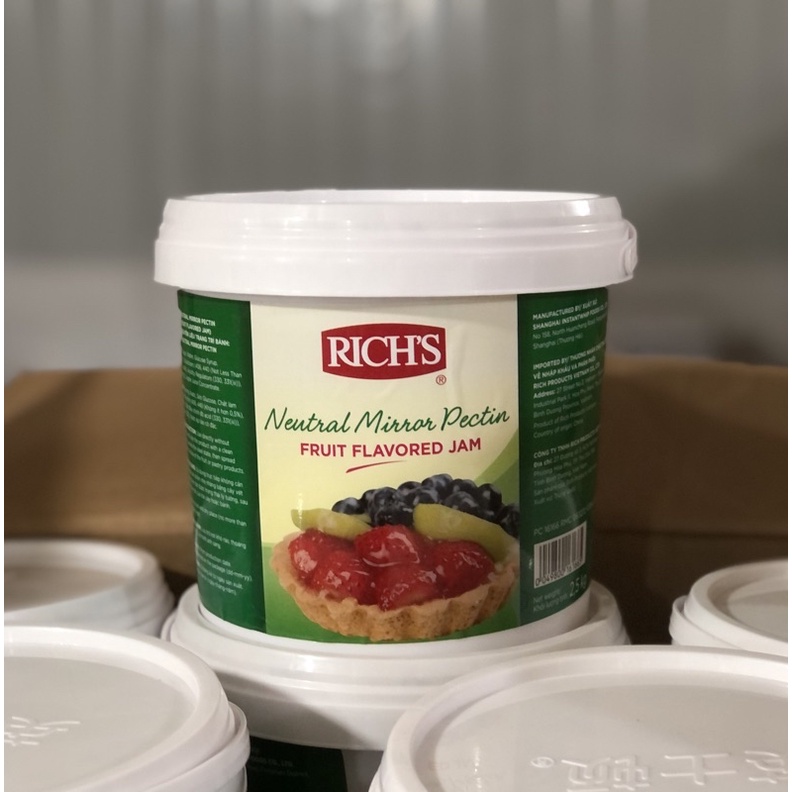 Mứt phủ bóng GLAZE TRONG Rich’s Neutral Mirror Pectin xô 2,5kg