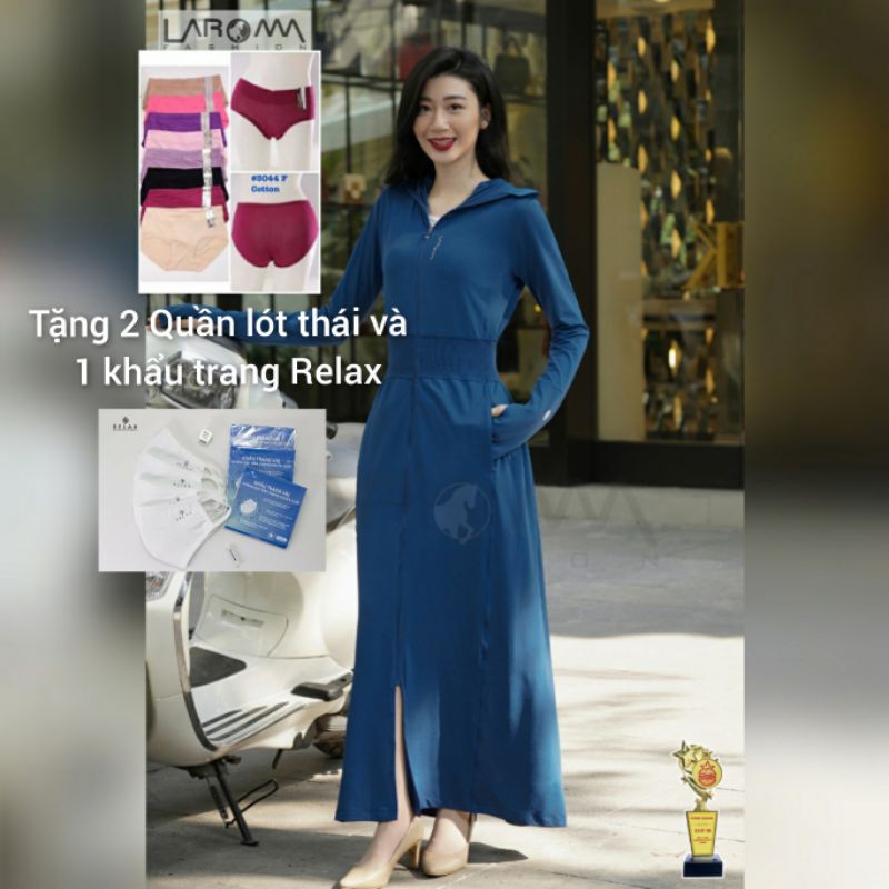 ( Tặng 2 quần thái giá 89k) Áo choàng chống nắng Laroma