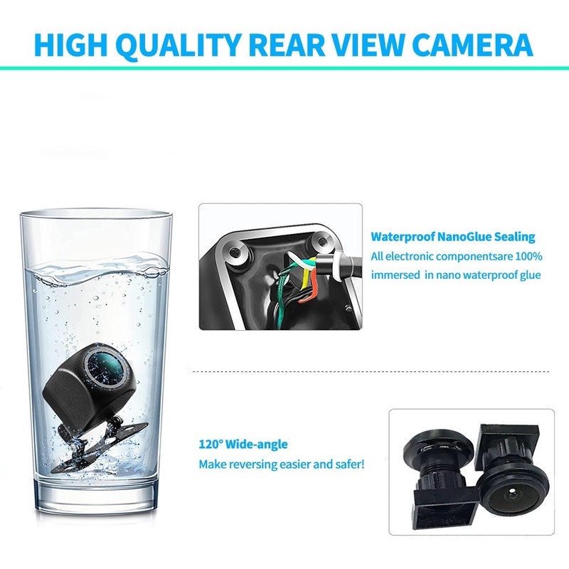 Camera Lùi Xe 4 Thấu Kính HD Thông Dụng Cho Xe Hơi