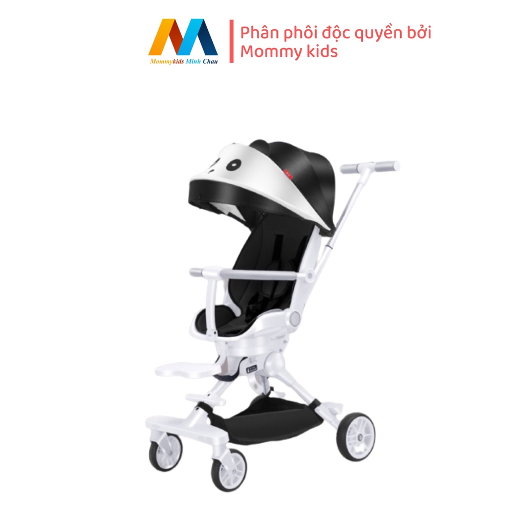 Xe Đẩy Gấp Gọn Đảo Chiều LUCKMAN Ghế Điều chỉnh tư thế ngồi, nằm, xoay 360 độ,vận hành êm ái,đệm da mềm mại