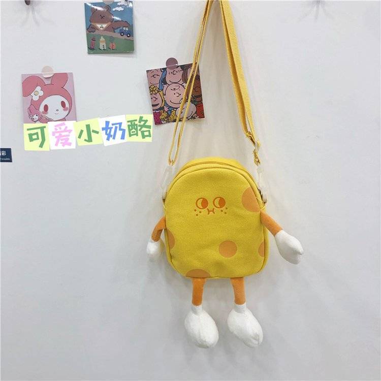 Túi Đeo Vai Phong Cách Cheese Villain Siêu Dễ Thương Phong Cách Hàn Quốc Cho Nữ