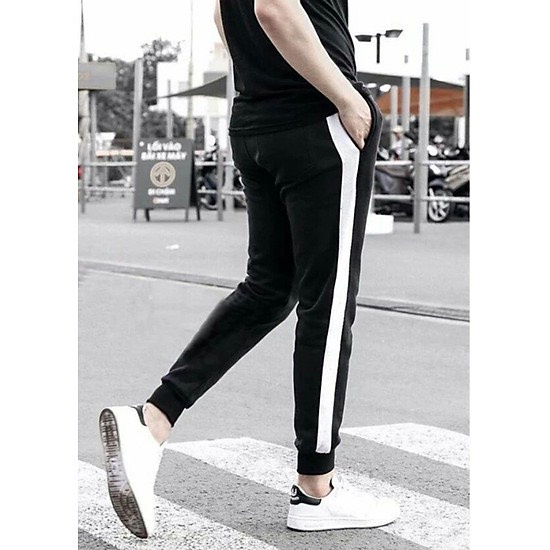 Quần Jogger Nam Nữ 1 Sọc line bo chun 38-100kg, Phong Cách Thể Thao Năng Động Cá Tính Unisex