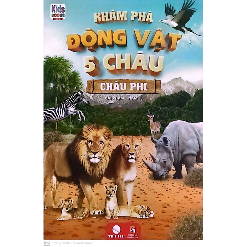 Sách Khám Phá Động Vật 5 Châu Châu Phi