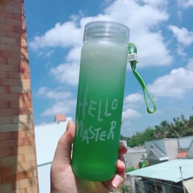 Bình thuỷ tinh hello