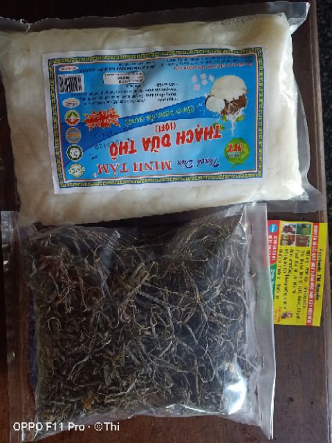 500gr phổ tai (rong biển khô) nấu chè, thạch dừa, sâm bổ lượng