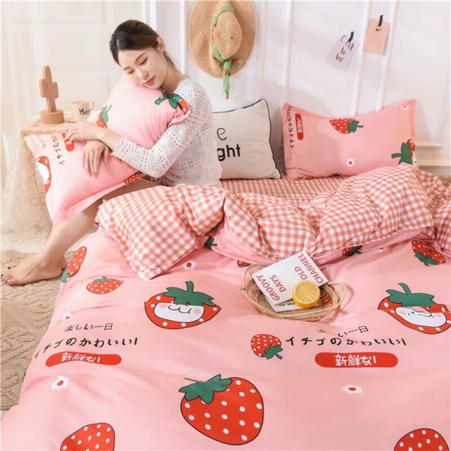 Cotton poly dâu nhật