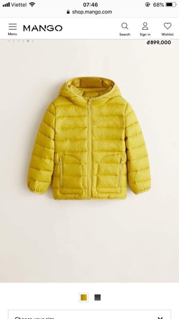 Áo phao mango dư xịn vnxk