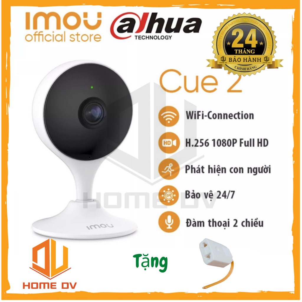 Camera trong nhà Imou C22 Cue 2e, C22 EP, C22 CP đàm thoại 2 chiều Full HD 1080p