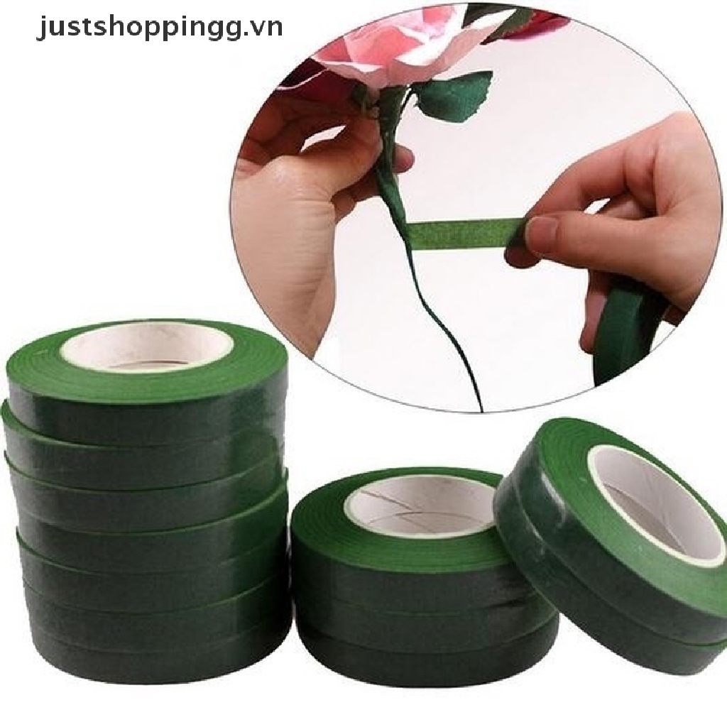 Cuộn Băng Keo Giấy Tự Dính Màu Xanh Lá Dài 30M