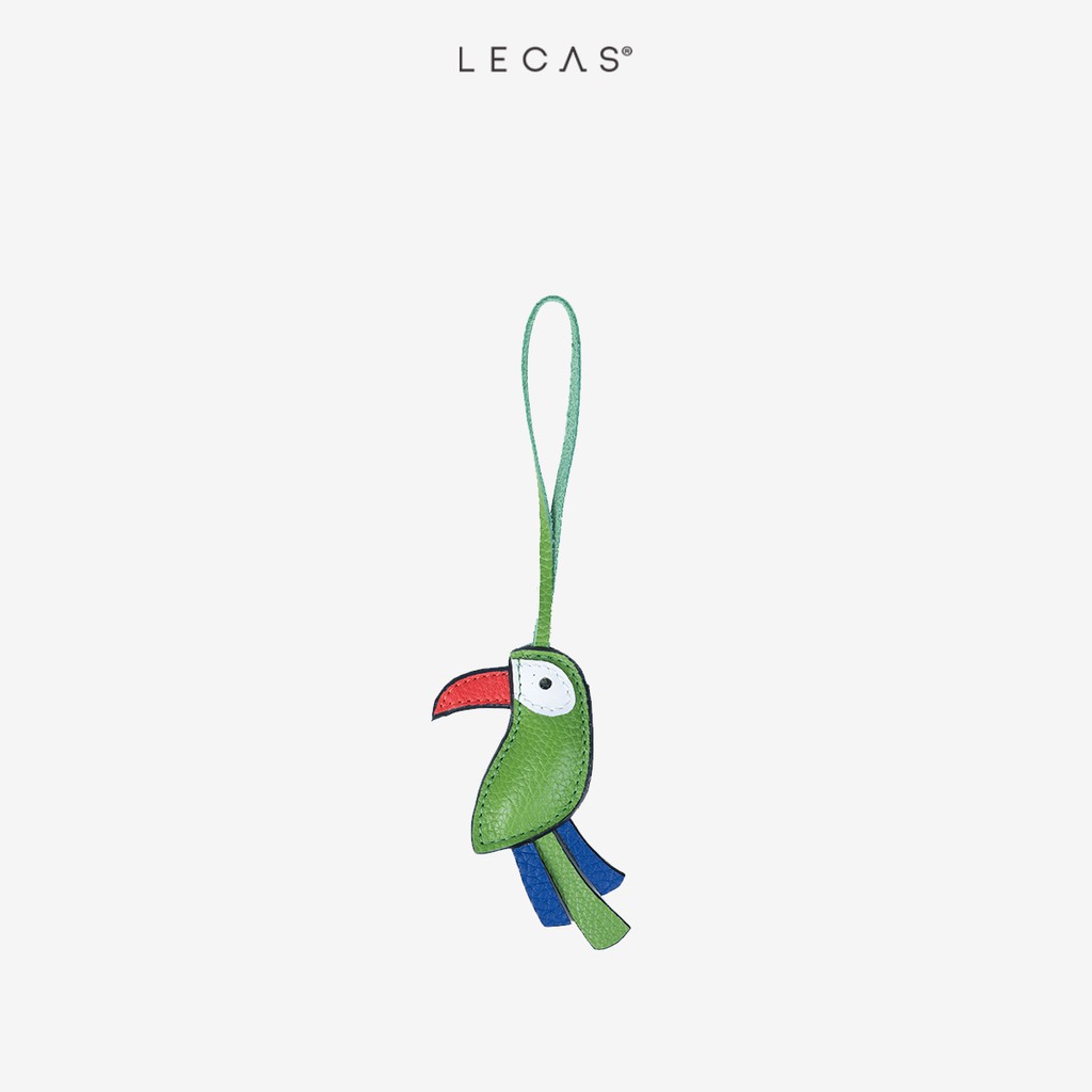 Phụ Kiện Da Bò Thật LECAS Charm Vẹt