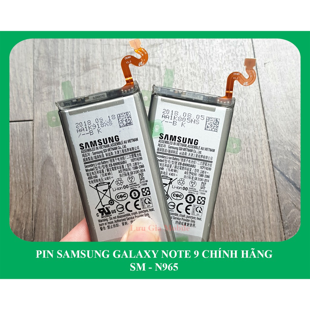 Pin Samsung Galaxy Note 9 chính hãng N960 | Phát hiện fake đền 10 lần giá trị sản phẩm