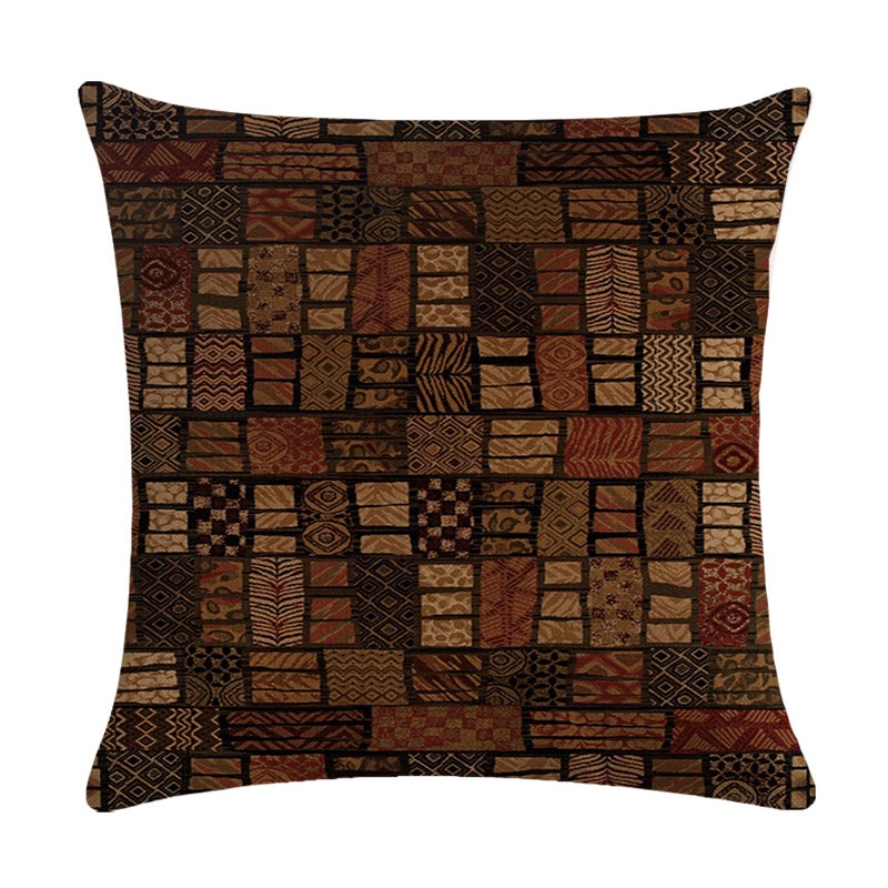 Vỏ Gối Vuông 45*45cm Họa Tiết Bohemian Trang Trí Nội Thất